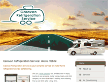 Tablet Screenshot of caravanrefrigerationservice.com.au